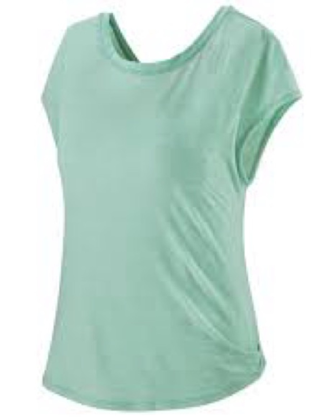 #329- Woman’s Patagonia Twist Top Mint Green Short Sleeve Women's Tee